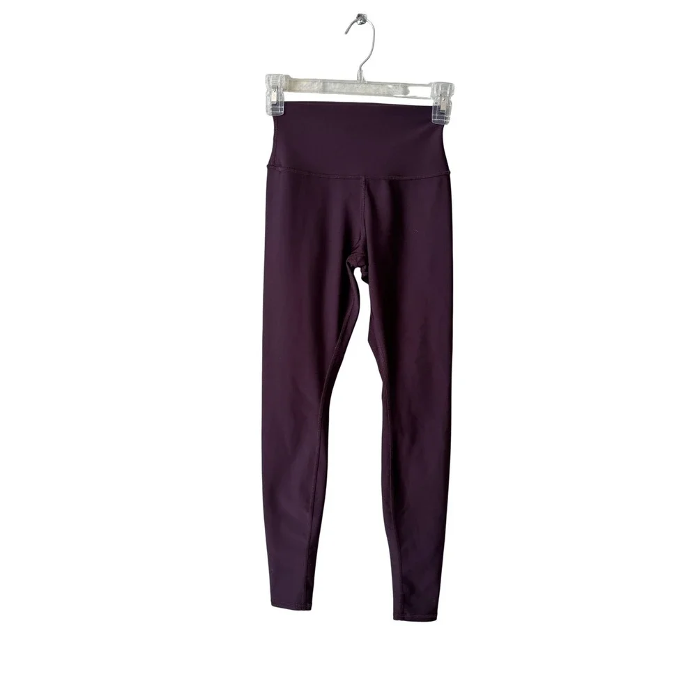 Alo‎ Yoga Women's Purple Stretch High Waist Sports Leggings Size XS